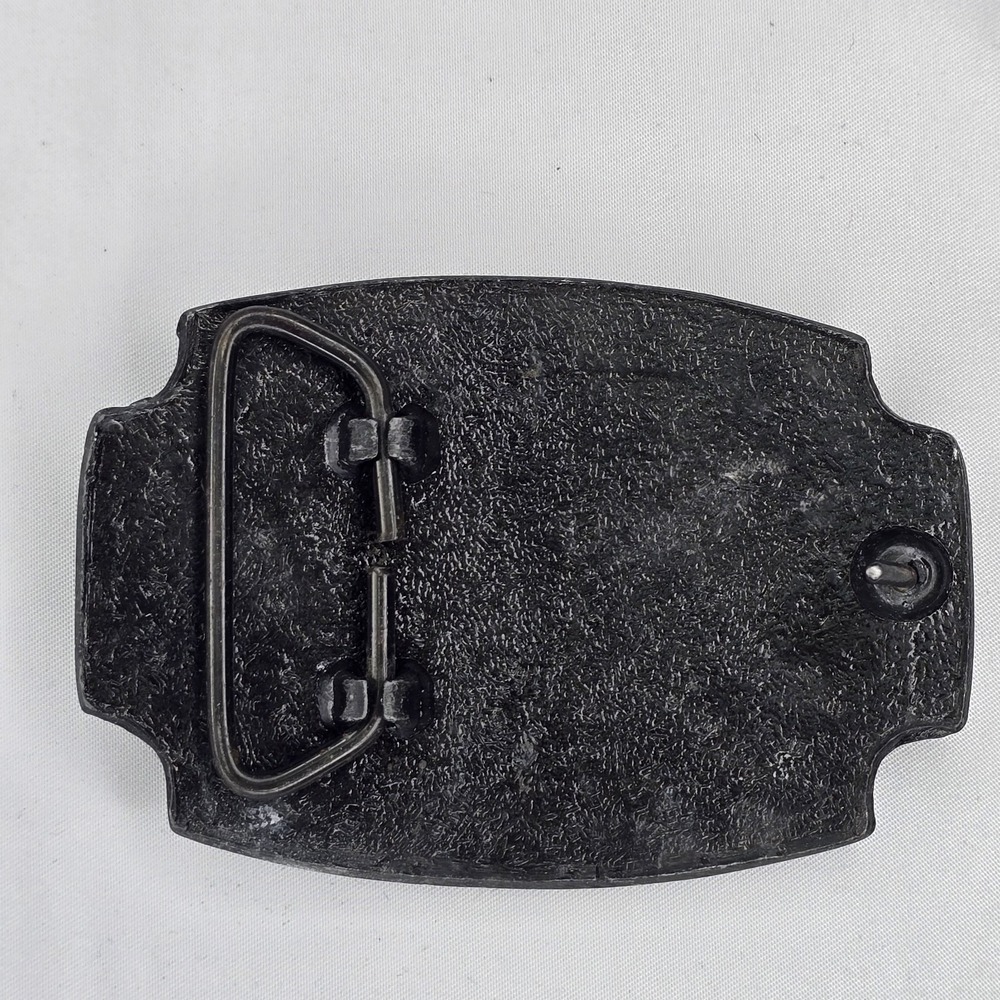 Vintage C-Bee Logo CB Truckers Solid Brass Aged Belt Buckle - Picture 2 of 2